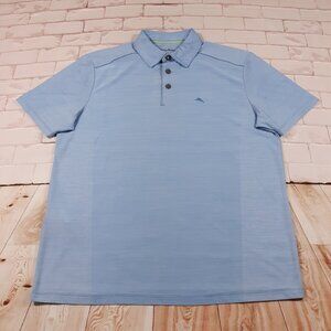 Tommy Bahama Island‎ Zone Polo Shirt Mens Small Golf Performance Casual Stretch